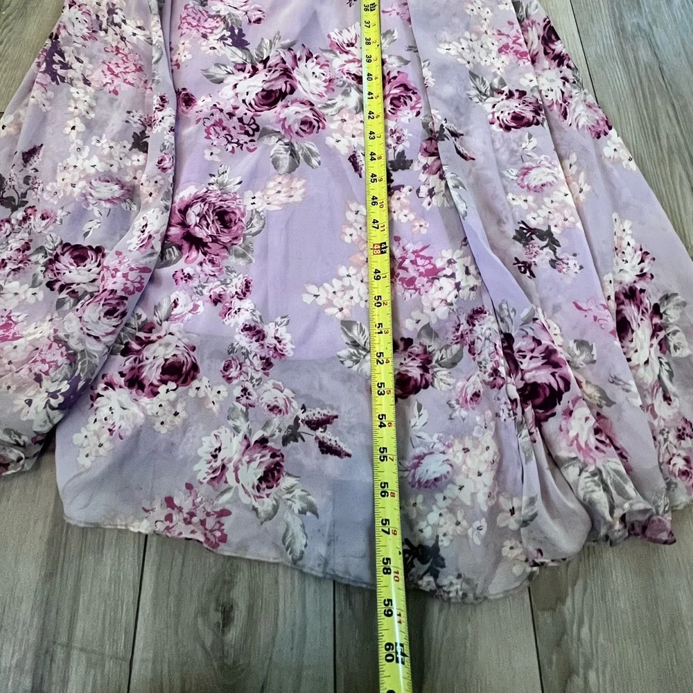 Lulus Floral Maxi Dress Formal Lilac Purple Gown Bridesmaid Womens XS